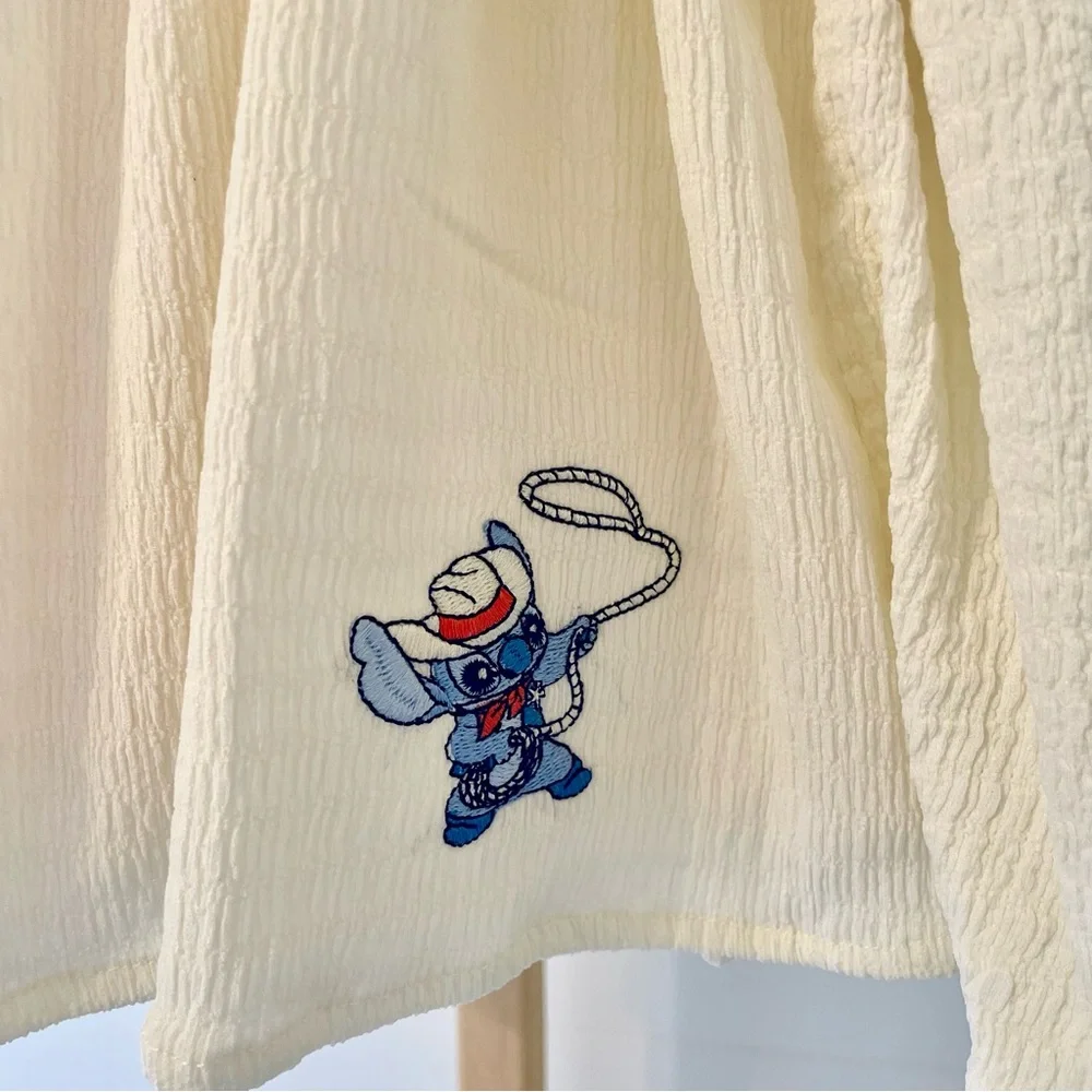 Girls' Stitch Smocked Waist Skirt -‎ Cream L